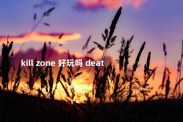 kill zone 好玩吗 deathstranding好玩吗
